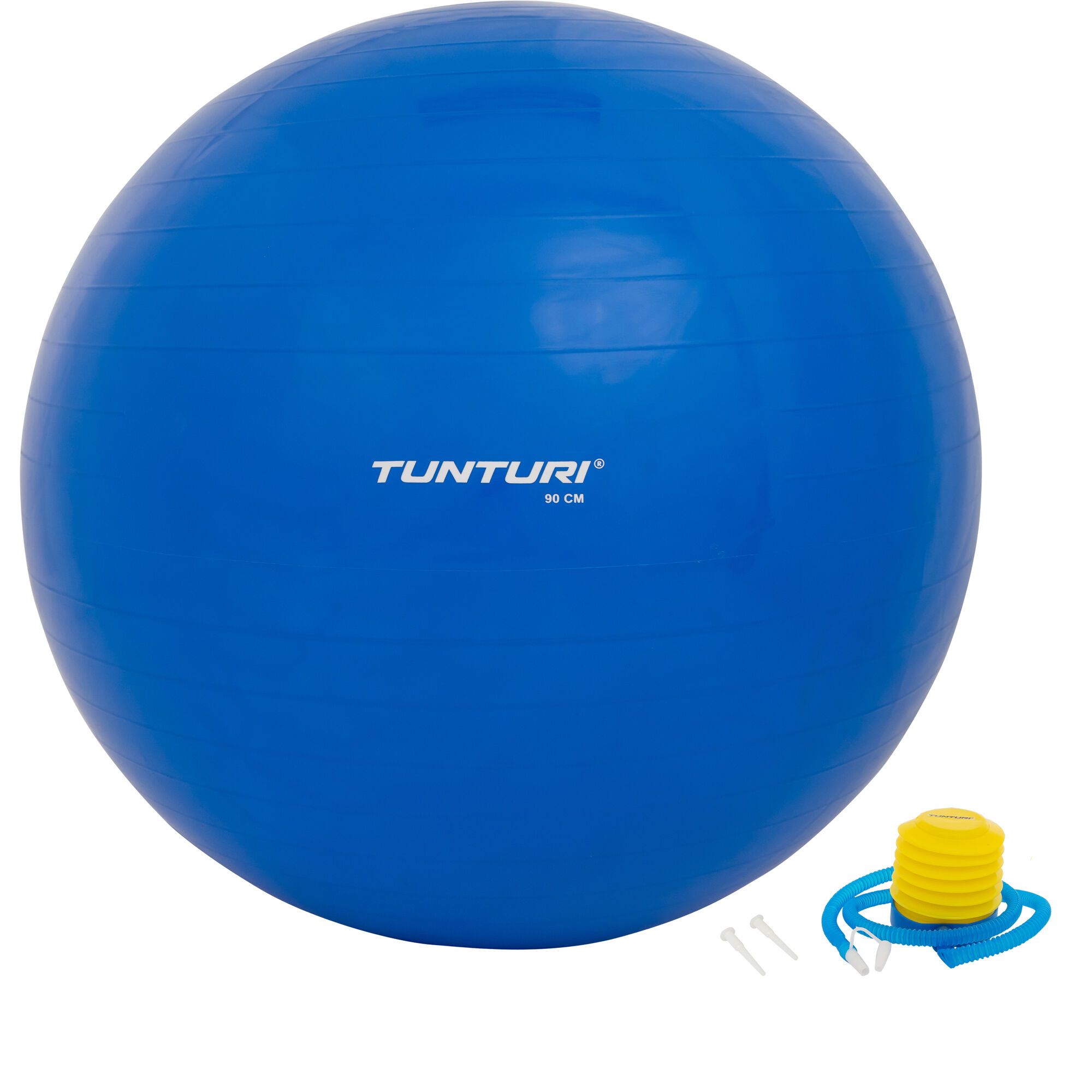 Zonder Shilling paneel Tunturi Tunturi Fitnessbal - Gymball - Swiss ball - 90 cm - Incl. pomp -  Blauw - Vechtsportonline.nl
